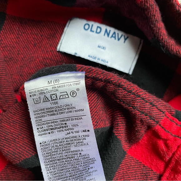 Red Black Flannel Old Navy kids 8 - Picture 4 of 5
